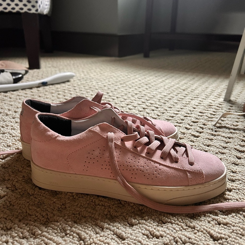 Pink Suede Women's Sneakers